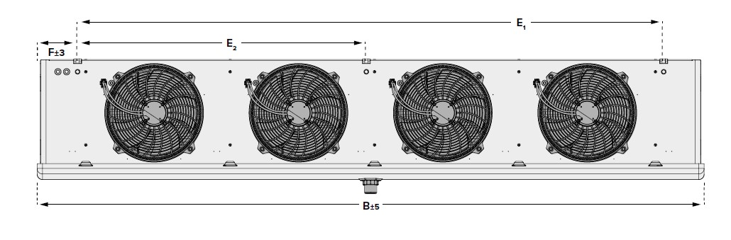 Kelvion MSC-404-5RN Natural Defrost Evaporator