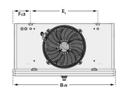 Kelvion MSC-401-6RN Natural Defrost Evaporator